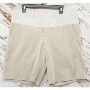 Lululemon Athletica Flat Front Casual Shorts Men’s Sz 36 Two Tone Stretchy Golf